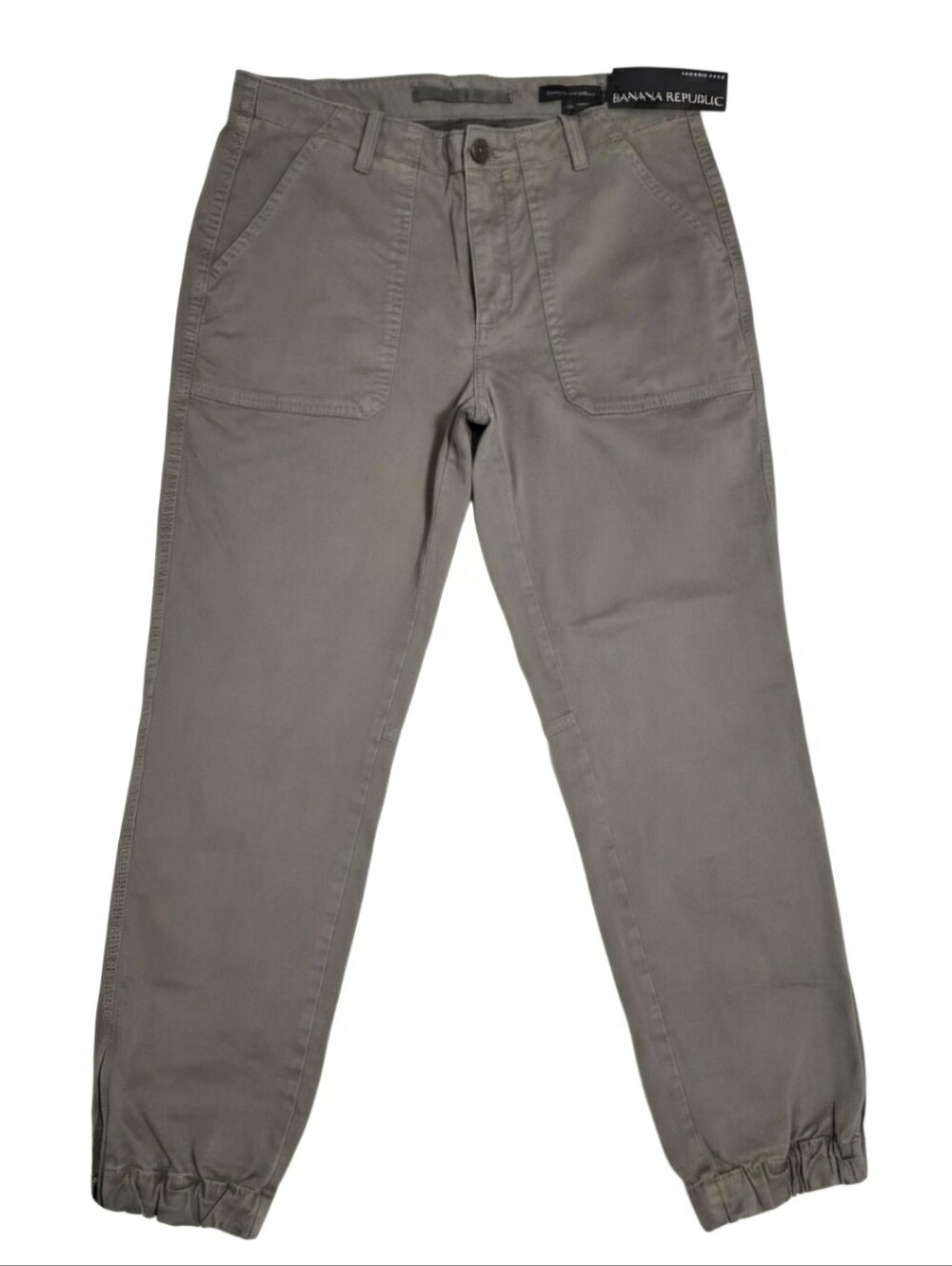 Banana Republic Women's Slim Utility Jogger Pants Gray Khaki NWT